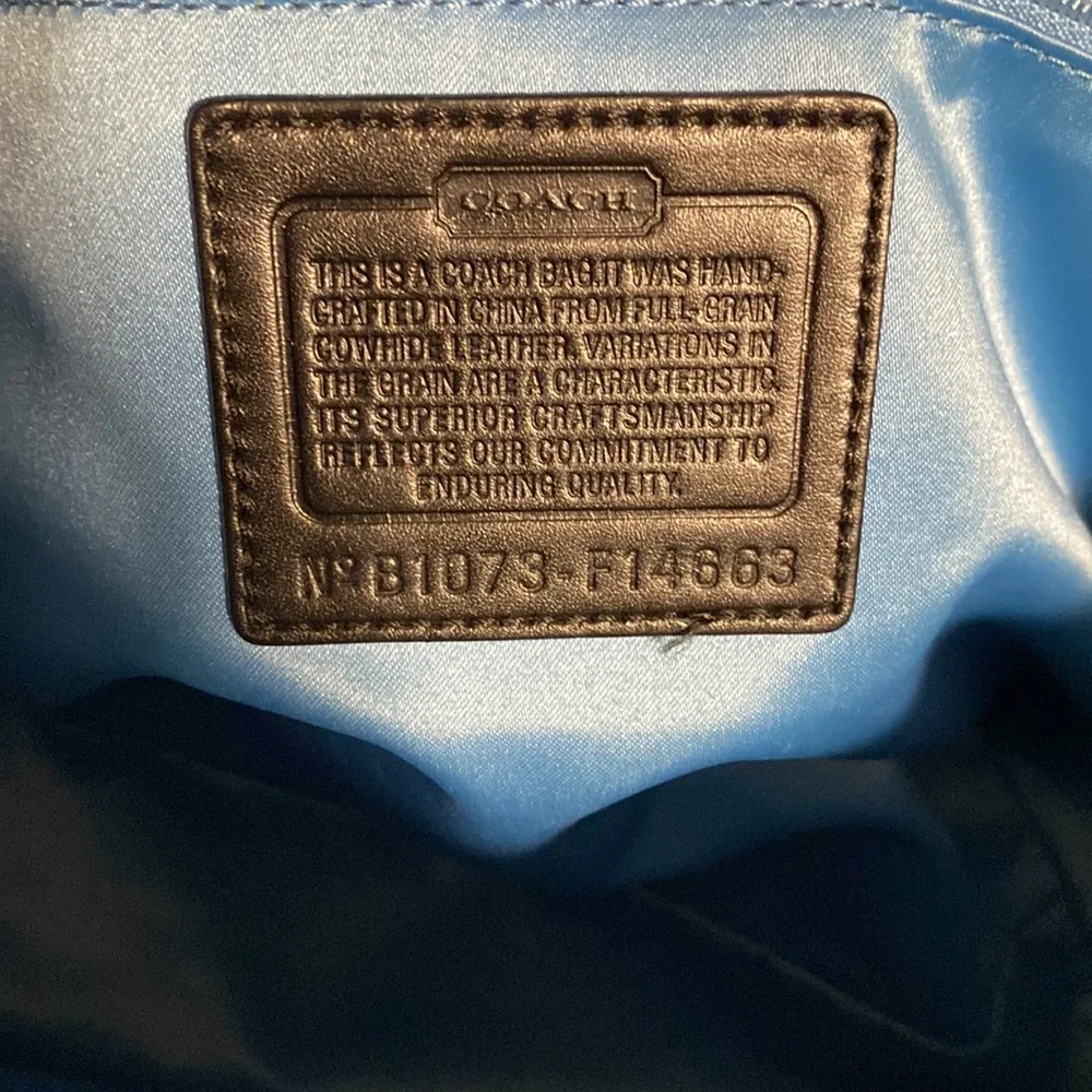 Preloved Coach Embossed Patent Leather Madison Tote - Picture 3 of 13